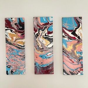 Art by Aayusha Original Fluid Acrylic Art  (Varnished)